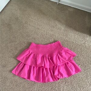 Amazon pink flowy skirt
